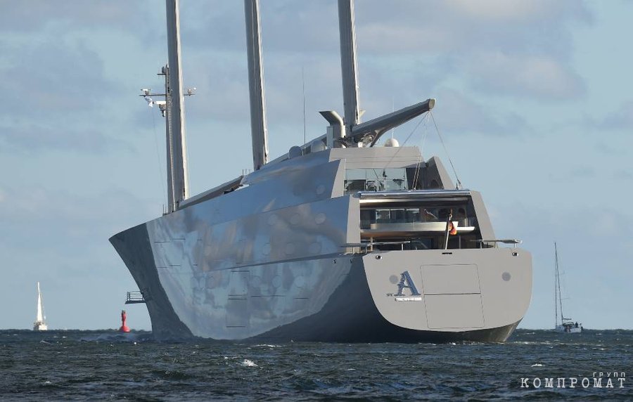 Яхта Sailing Yacht A, принадлежащая Андрею Мельниченко